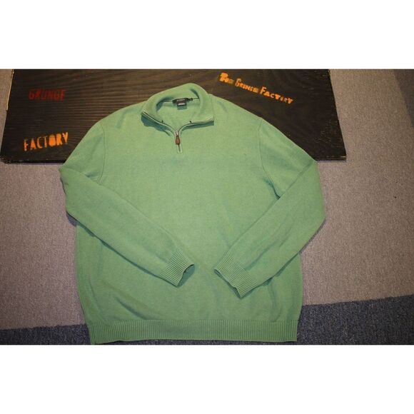 J.Crew Light Green Zip Pullover - Size XL - Picture 1 of 4